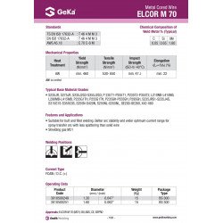 Sarma tubulara nealiata cu pulbere metalica E70C GEKA Sarma tubulara nealiata cu pulbere metalica E70C GEKA