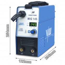 HOBBY MIG-MAG - VECTOR® Germany - 145A - Alimentare 220V HOBBY MIG-MAG - VECTOR® Germany - 145A - Alimentare 220V