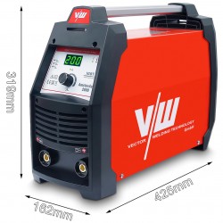 SEMI-PROFESIONAL MMA - VECTOR® Germany - 200A - Alimentare 220V SEMI-PROFESIONAL MMA - VECTOR® Germany - 200A - Alimentare 220V